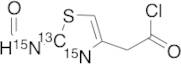 2-(Formylamino)-4-thiazoleacetyl Chloride-13C,15N2