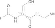 2-(Formylamino)-3-hydroxy-2-propenoic-13C2 Acid Ethyl Ester