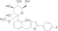 (3R,4S,5S,6R)-2-(3-((5-(4-Fluorophenyl)thiophen-2-yl)methyl)-2-methylphenyl)-6-(hydroxymethyl)-2-methoxytetrahydro-2H-pyran-3,4,5-triol