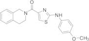 N-​(4-​Methoxyphenyl)​-​4-​(1,​2,​3,​4-​tetrahydroisoquinoli​ne-​2-​carbonyl)​-​1,​3-​thiazol-​2-​amine
