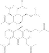 10-​b-​D-​Glucopyranosyl-​1,​8-​dihydroxy-​3-​(hydroxymethyl)​-anthrone heptaacetate