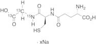 L-Glutamyl-L-cysteinyl-glycine-13C2,15N Sodium Salt