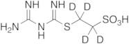 2-[[(Guanidino)(imino)methyl]sulfanyl]ethanesulfonic Acid-d4