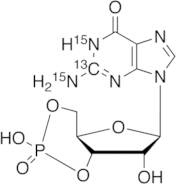 Guanosine 3’,5’-Cyclic-13C,15N2 Monophosphate