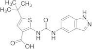 2-(3-(1H-Indazol-5-yl)ureido)-5-(tert-butyl)thiophene-3-carboxylic Acid