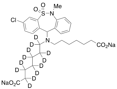 N-Heptanoic Acid Tianeptine Disodium Salt-d12