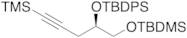 (5R)-2,2,8,8,9,9-Hexamethyl-3,3-diphenyl-5-[3-(trimethylsilyl)-2-propyn-1-yl]-4,7-ddioxa-3,8-disil…