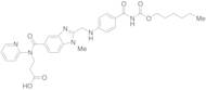 N-[[2-[[[4-[[[(Hexyloxy)carbonyl]amino]carbonyl]phenyl]amino]methyl]-1-methyl-1H-benzimidazol-5-yl]carbonyl]-N-2-pyridinyl-beta-alanine