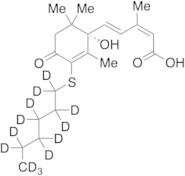 (2Z,4E)-5-[(1S)-3-(Hexylthio)-1-hydroxy-2,6,6-trimethyl-4-oxo-2-cyclohexen-1-yl]-3-methyl-2,4-pentadienoic Acid-d13