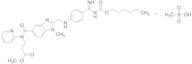 N-​[[2-​[[[4-​[[[(Hexyloxy)​carbonyl]​amino]​iminomethyl]​phenyl]​amino]​methyl]​-​1-​methyl-​1H-​benzimidazol-​5-​yl]​carbonyl]​-​N-​2-​pyridinyl-​beta-​alanine methyl ester methanesulfonate