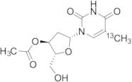 (2R,3S,5R)-2-(Hydroxymethyl)-5-(5-(methyl-13C)-2,4-dioxo-3,4-dihydropyrimidin-1(2H)-yl)tetrahydrof…