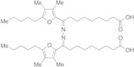 9,9'-(Hydrazine-1,2-diylidene)bis(9-(3,4-dimethyl-5-pentylfuran-2-yl)nonanoic Acid)