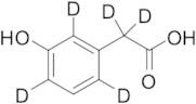 2-(3-Hydroxyphenyl-2,4,6-d3)acetic-2,2-d2 acid