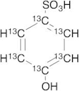 4-Hydroxybenzenesulfonic Acid-13C6 (>90%)