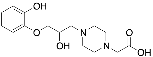 2-(4-(2-Hydroxy-3-(2-hydroxyphenoxy)propyl)piperazin-1-yl)acetic Acid