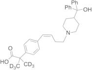 (Z)-4-[4-[4-(Hydroxydiphenylmethyl)-1-piperidinyl]-1-buten-1-yl]-α,α-dimethyl-benzeneacetic Acid-d6