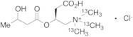 O-3-Hydroxybutyryl Carnitine(N,N,N-tri-13C-methyl) Chloride