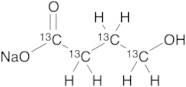 4-Hydroxybutyric Acid-13C4 Sodium Salt