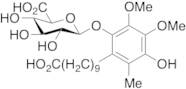 4-Hydroxy-2-(10-carboxydecyl)-5,6-dimethoxy-3-methylphenyl β-D-Glucuronide