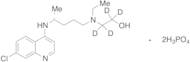 (R)-(-)-Hydroxy Chloroquine-d4 Diphosphate