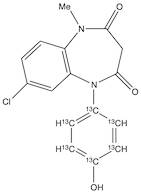 4’-Hydroxy Clobazam-13C6