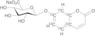 7-Hydroxy Coumarin-13C6 Beta-D-Glucuronide Sodium Salt