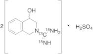 rac 4-Hydroxydebrisoquine-13C,15N2 Hemisulfate