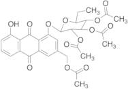 8-Hydroxy-3-(hydroxymethyl)-1-anthraquinonyl Glucopyranoside Pentaacetate