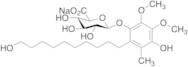 4-Hydroxy-2-(10-hydroxydecyl)-5,6-dimethoxy-3-methylphenyl β-D-Glucuronide Monosodium Salt
