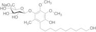 4-Hydroxy-3-(10-hydroxydecyl)-5,6-dimethoxy-2-methylphenyl β-D-Glucuronide Monosodium Salt