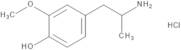 4-Hydroxy-3-methoxy Amphetamine Hydrochloride