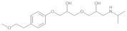 3-[2-Hydroxy-3-[4-(2-methoxyethyl)phenoxy]propoxy]-1-isopropylamino-2-propanol (Mixture of Diasteromers)(Metoprolol Impurity J)