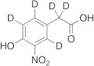 4-Hydroxy-3-nitrophenylacetic Acid-d5 (Major)