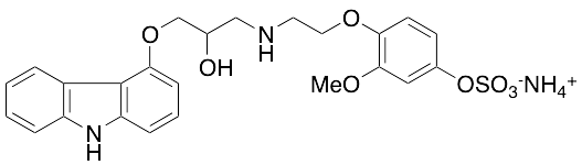 4'-Hydroxyphenyl Carvedilol Sulfate Ammonium Salt