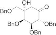 (2R,3S,4R,5S)-5-Hydroxy-2,3,4-tris(phenylmethoxy)-5-[(phenylmethoxy)methyl]-cyclohexanone