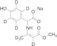 4-Hydroxy-α-[[(1Z)-3-methoxy-1-methyl-3-oxo-1-propen-1-yl-d4]amino]-benzene-d4acetic Acid Sodium S…