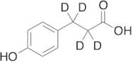 3-(4-Hydroxyphenyl)propionic Acid-d4