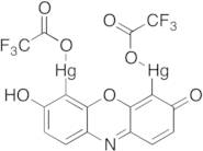 [μ-(7-Hydroxy-3-oxo-3H-phenoxazine-4,6-diyl)]bis(2,2,2-trifluoroacetato-κO)di-mercury