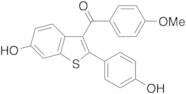 [6-Hydroxy-2-(4-hydroxyphenyl)benzo[b]thien-3-yl](4-methoxyphenyl)methanone (>80%)