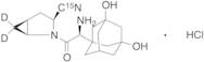 Hydroxy Saxagliptin-15N,D2 Hydrochloride