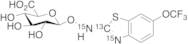 N-Hydroxy Riluzole O-β-D-Glucuronide-13C,15N2