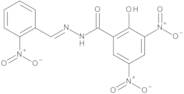 (E)-2-Hydroxy-3,5-dinitro-N'-(2-nitrobenzylidene)benzohydrazide
