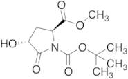 (2S,4R)-4-Hydroxy-5-oxo-1,2-pyrrolidinedicarboxylic Acid 1-(1,1-Dimethylethyl) 2-Methyl Ester