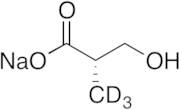 (S)-3-Hydroxy-2-methylpropanoic Acid-d3 sodium salt