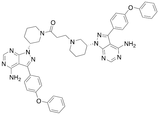 Ibrutinib Addition Adduct with (R)-1-(3-(4-Amino-3-(4-phenoxyphenyl)-1H-pyrazolo[3,4-d]pyrimidin...