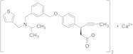 (S)-3-(4-((3-((Isopropyl(thiophen-3-ylmethyl)amino)methyl)benzyl)oxy)phenyl)hex-4-ynoic acid Cal...