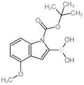 1H-Indole-1-carboxylic acid, 2-borono-4-methoxy-, 1-(1,1-dimethylethyl) Ester