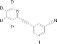 3-Iodo-5-[2-(2-pyridinyl)ethynyl]-benzonitrile-d4