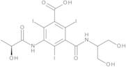 (S)​-3-​[[[2-​hydroxy-​1-​(hydroxymethyl)​ethyl]​amino]​carbonyl]​-​5-​[(2-​hydroxy-​1-​oxopropyl)​amino]​-​2,​4,​6-​triiodobenzoic Acid(Iopamidol EP Impurity D)