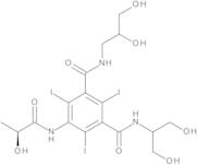 N1-​(2,​3-​Dihydroxypropyl)​-​N3-​[2-​hydroxy-​1-​(hydroxymethyl)​ethyl]​-​5-​[[(2S)​-​2-​hydroxy-​1-​oxopropyl]​amino]​-​2,​4,​6-​triiodoisophthalamide(Iopamidol EP Impurity G)